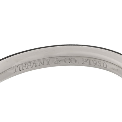 Tiffany Platinum Diamond Elsa Peretti Curved Wedding Band Ring 53 6.5 4 of 4