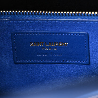 Saint Laurent Calfskin Small Sac De Jour Blue Majorelle 5 of 8