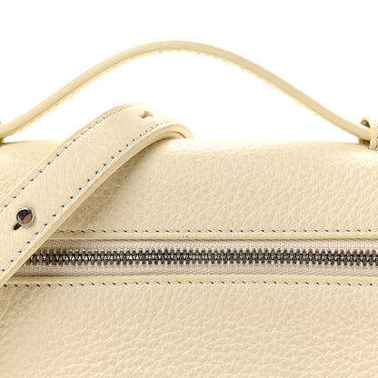 Loro Piana Grained Calfskin L19 Extra Pocket Pouch Whisper White 7 of 9