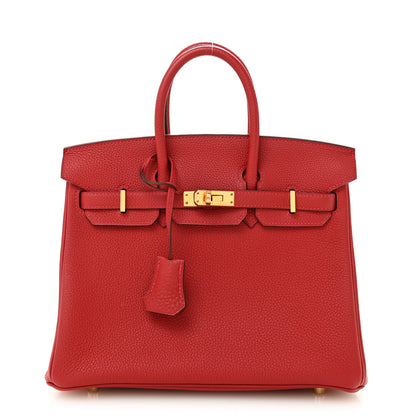 Hermes Togo Birkin 25 Rouge Vif 1 of 11
