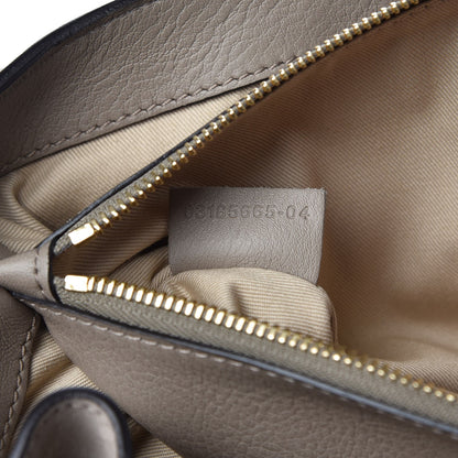 Chloe Calfskin Medium Faye Day Shoulder Bag Motty Grey 6 of 7