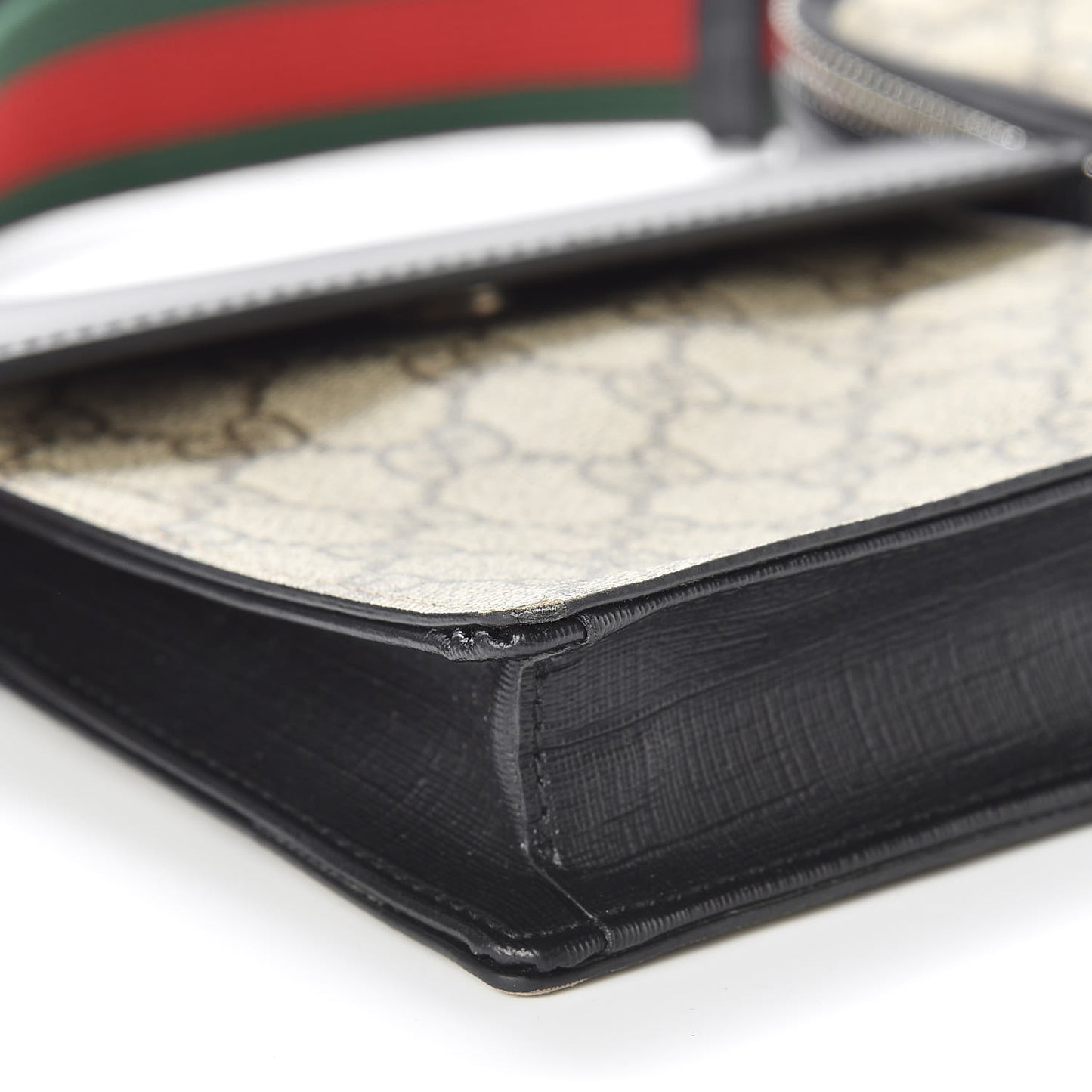 GG Supreme Monogram Web Belt Bag Black