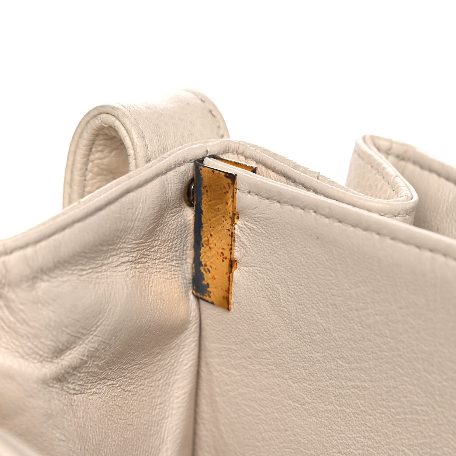Chanel Caviar Quilted Shoulder Bag White 5 of 15
