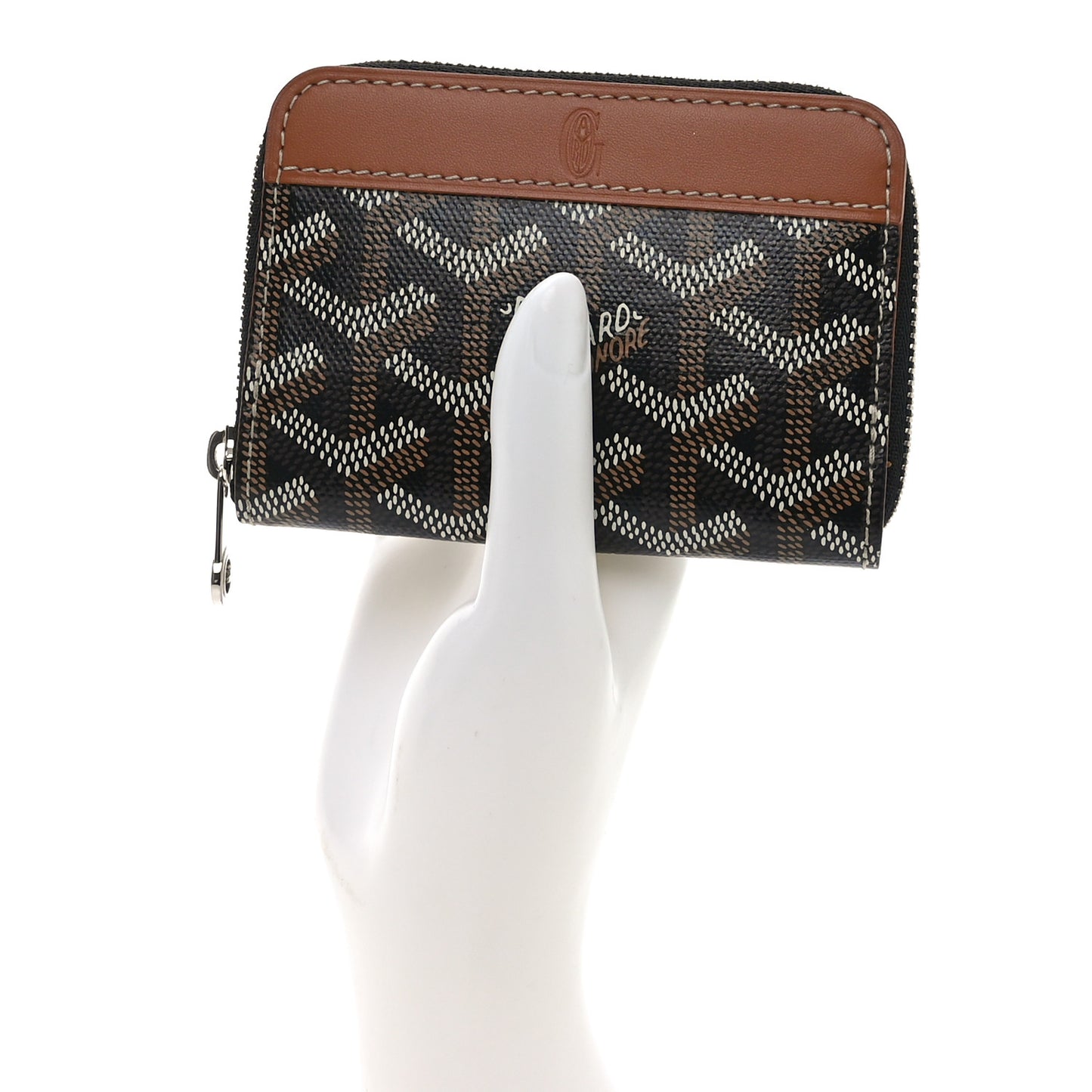 Goyardine Matignon Porte Monnaei Wallet Black Gold