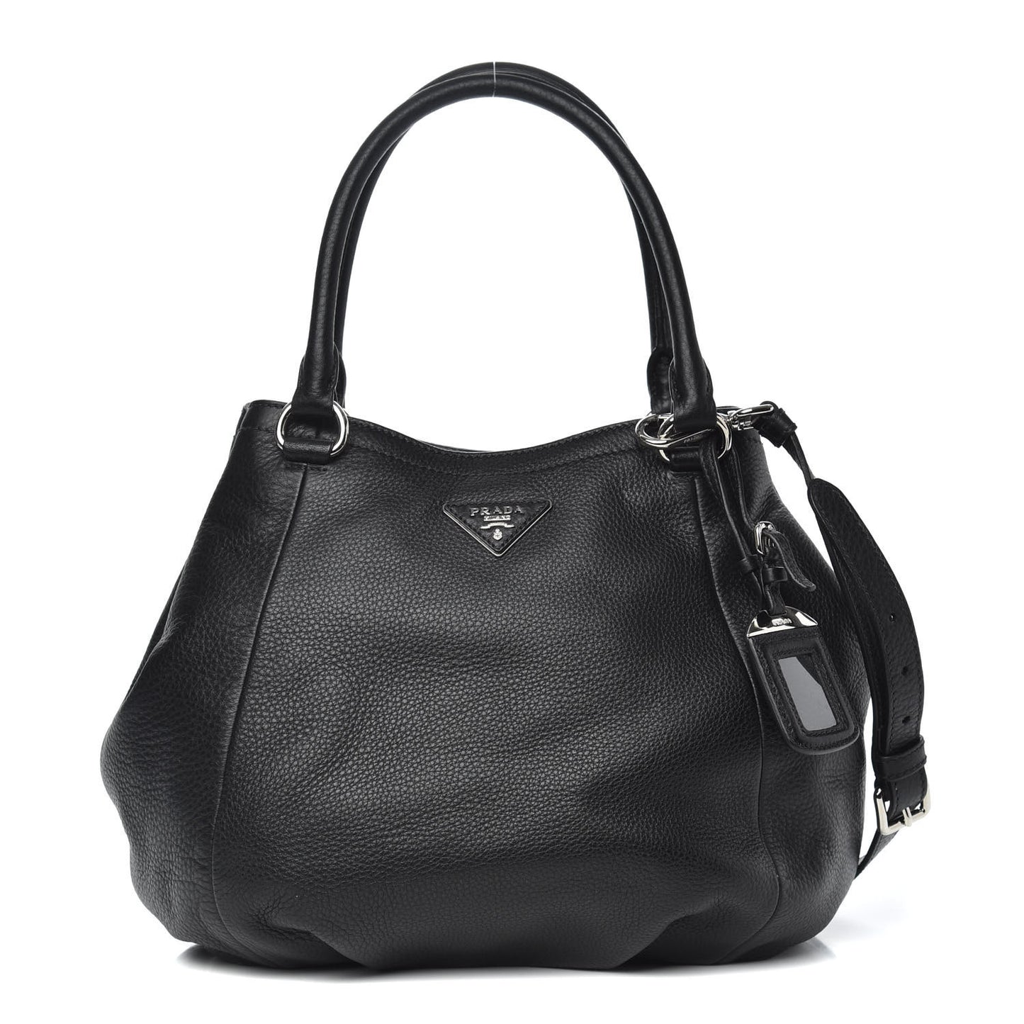 Vitello Daino Satchel Black