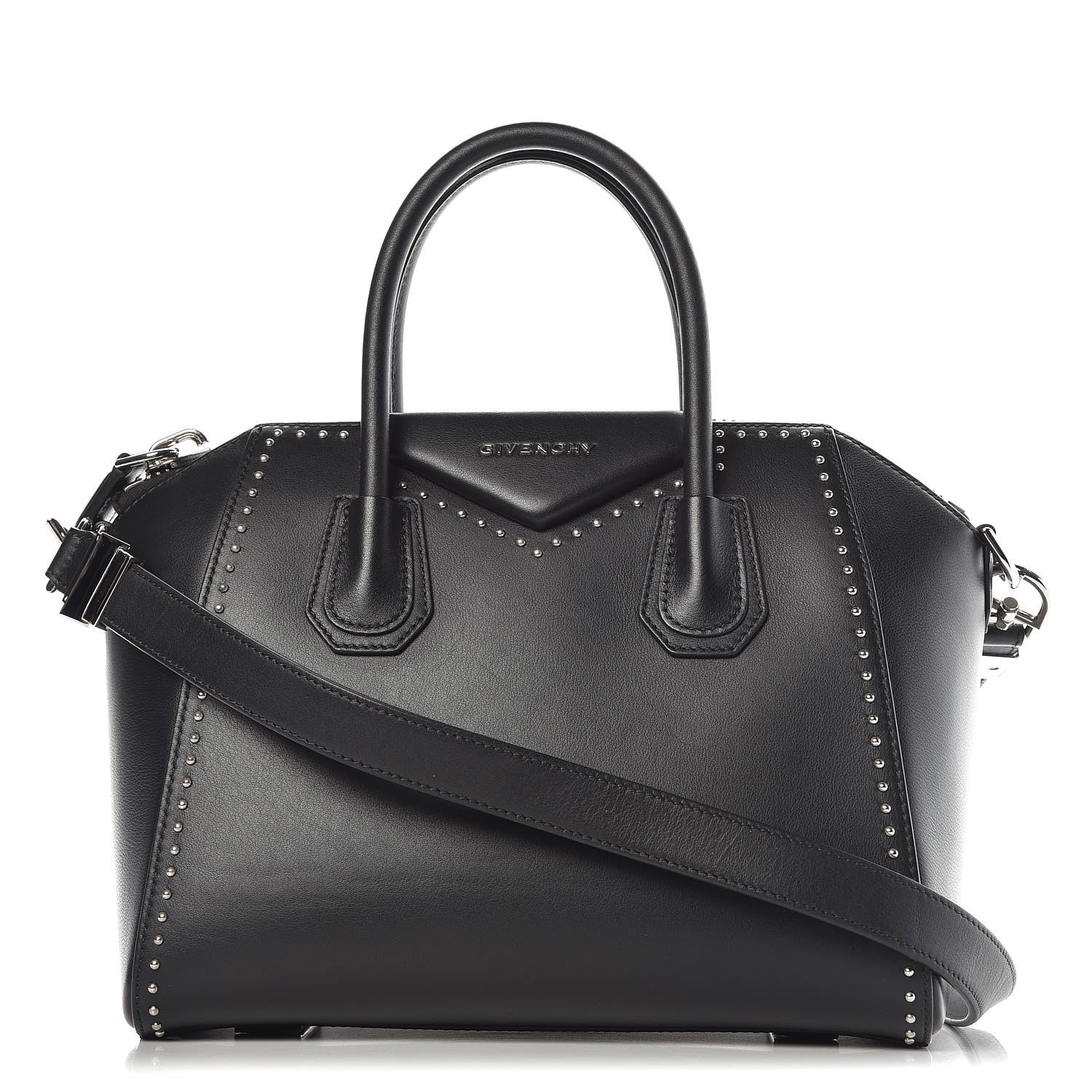 Givenchy Calfskin Small Studded Antigona Black 1 of 8