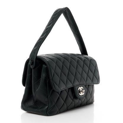 Chanel Lambskin Quilted Medium Double Sided Flap Black 3 of 13