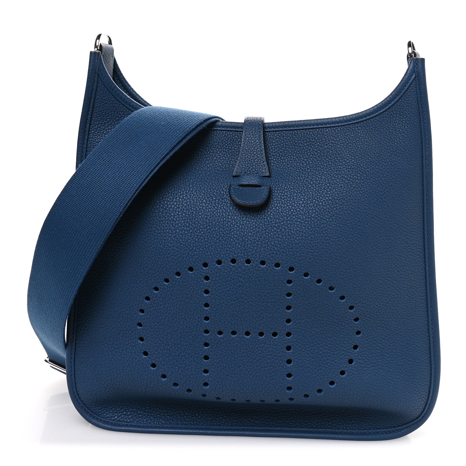 Hermes Taurillon Clemence Evelyne III PM Deep Blue 1 of 11