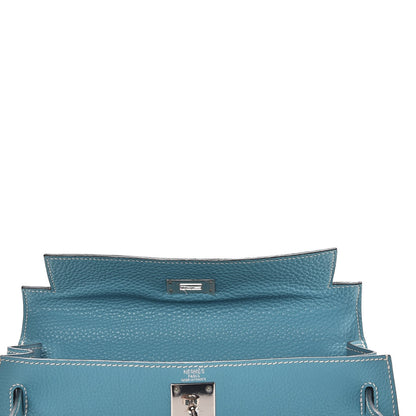 Hermes Togo Sellier Kelly 28 Blue Jean 28 of 37
