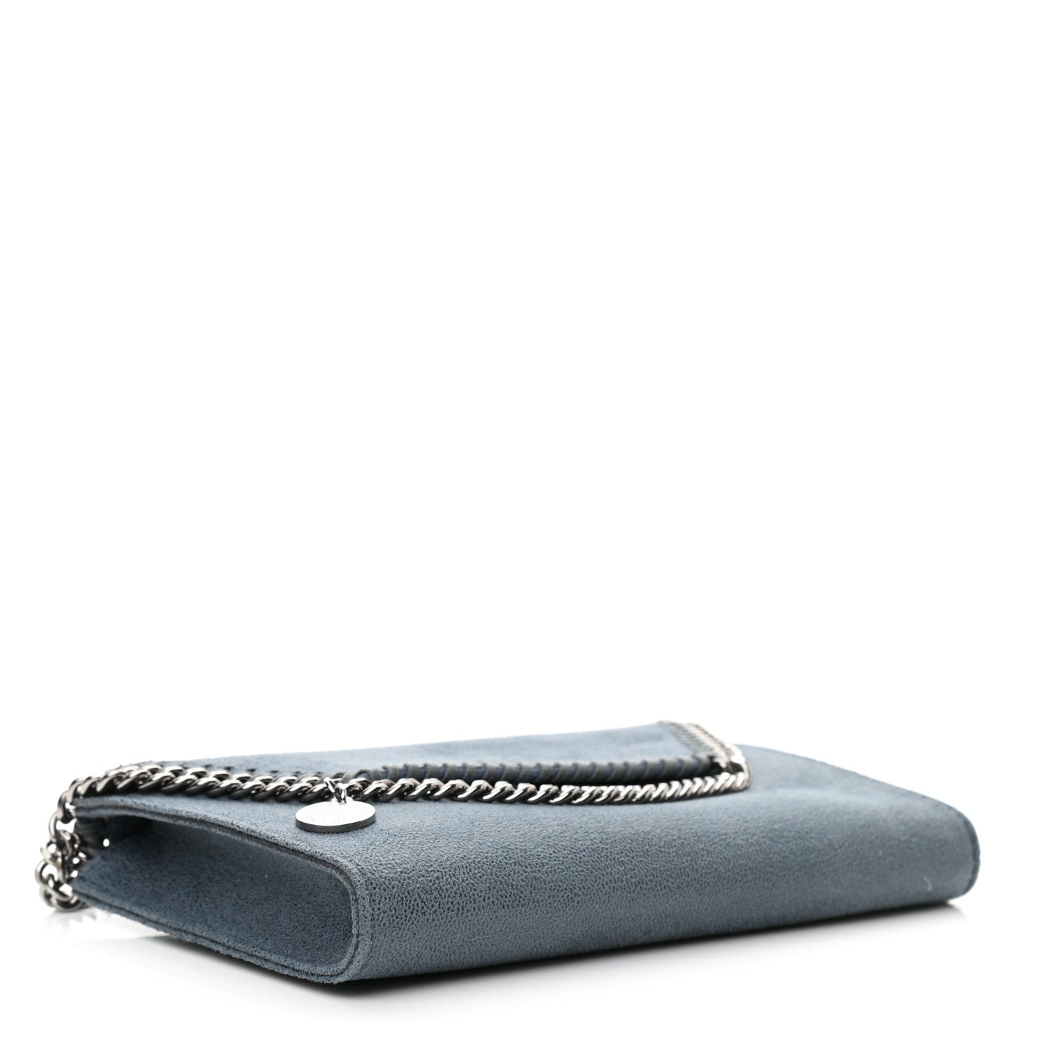 Stella McCartney Shaggy Deer Mini Falabella Shoulder Bag Duck Blue 4 of 9