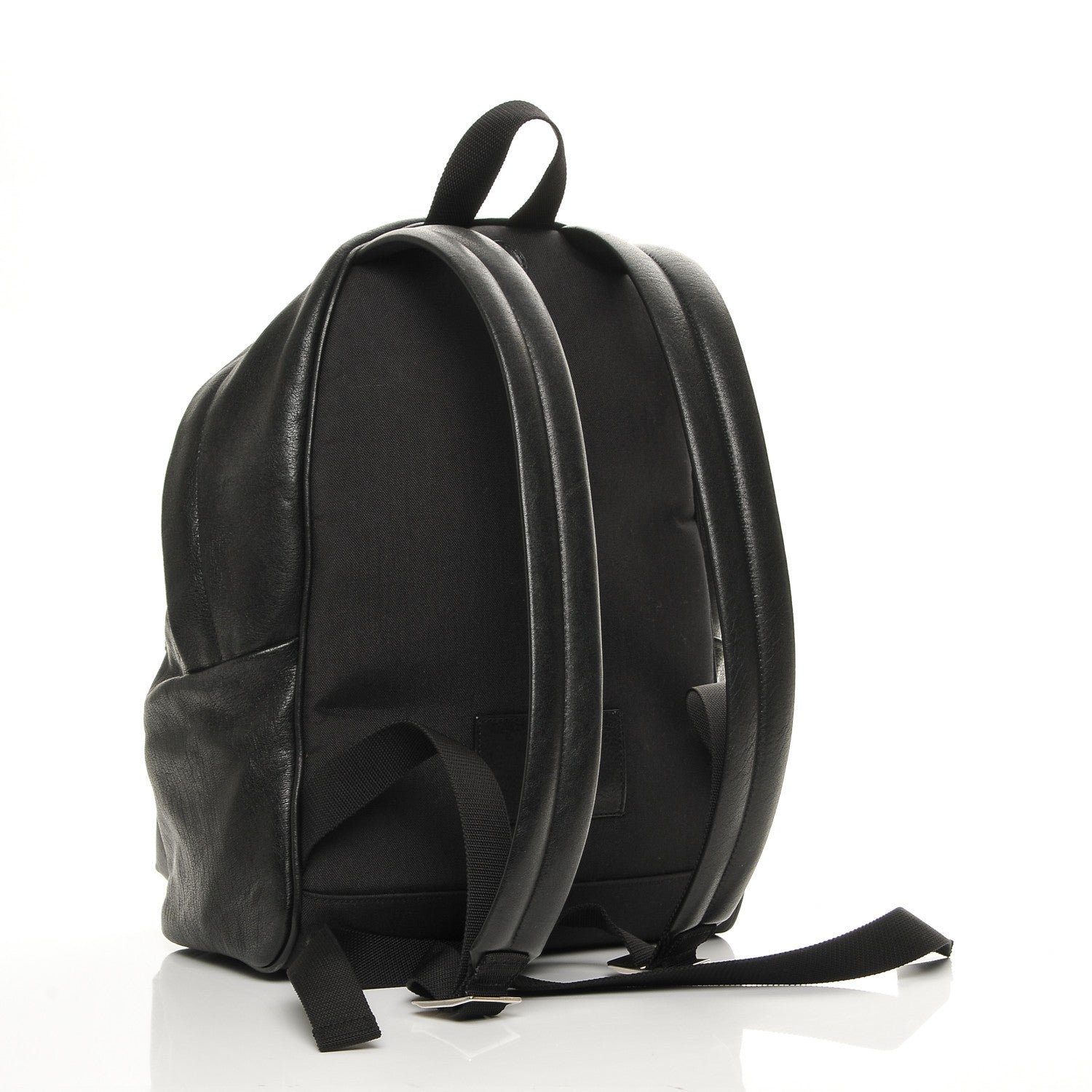 Saint Laurent Sheepskin Love Appliqué Mini City Backpack Black 3 of 11
