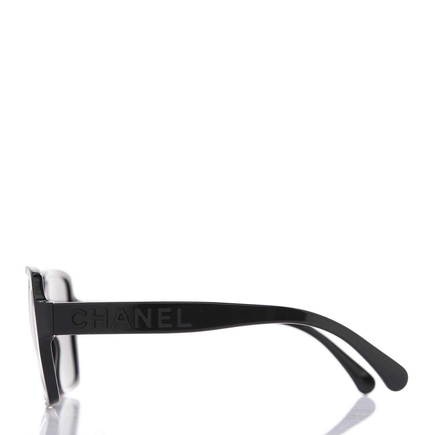 Chanel Acetate Polarized Square Sunglasses 5408 Black 3 of 8