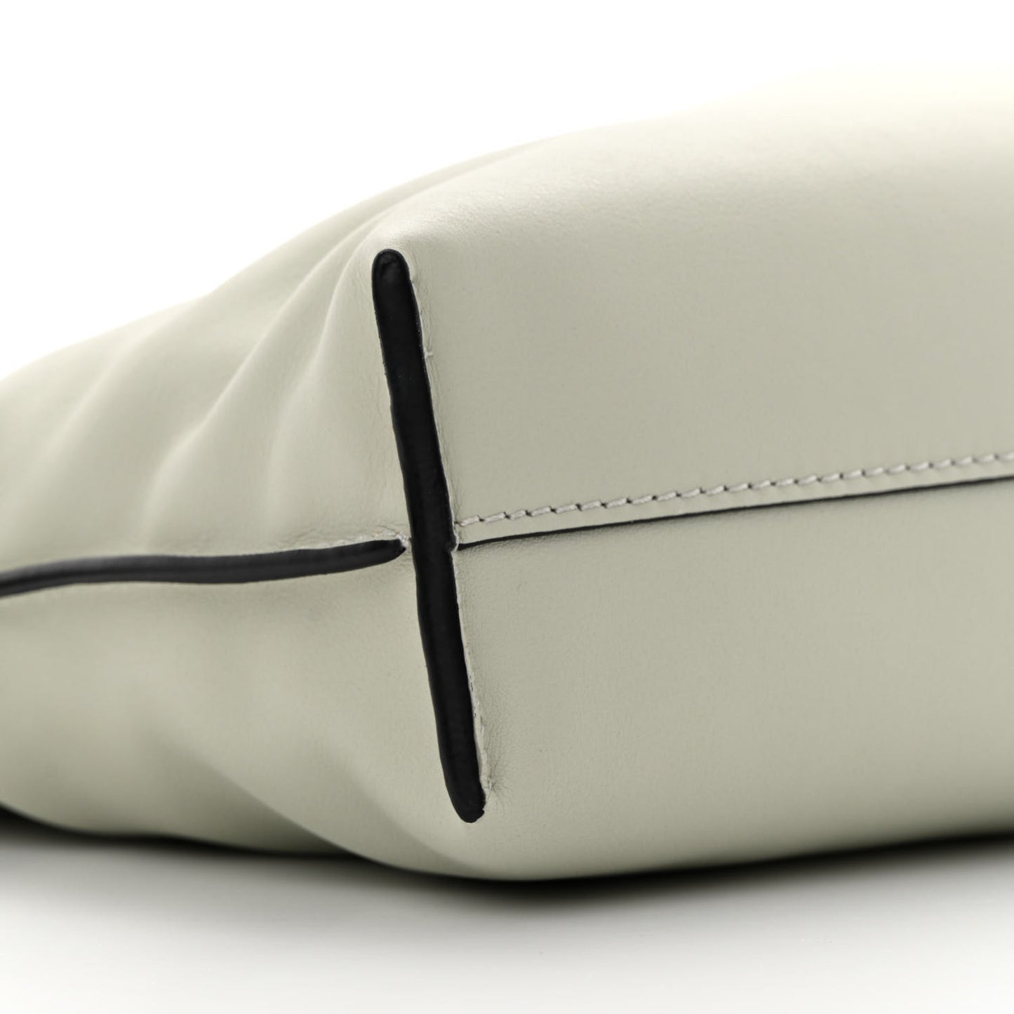 Calfskin Mini Flamenco Knot Clutch Light Celadon
