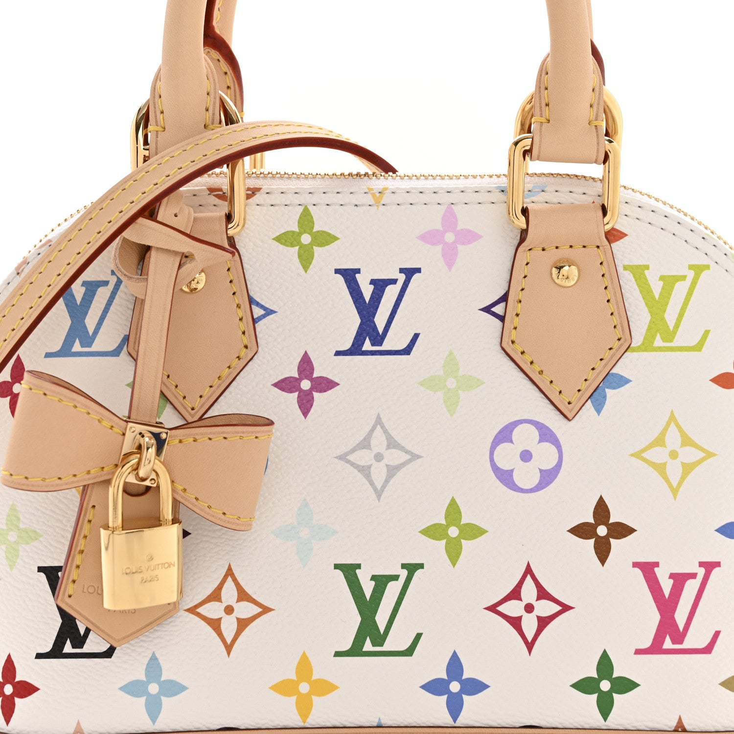 Louis Vuitton LV x TM Monogram Multicolor Alma BB White 7 of 10
