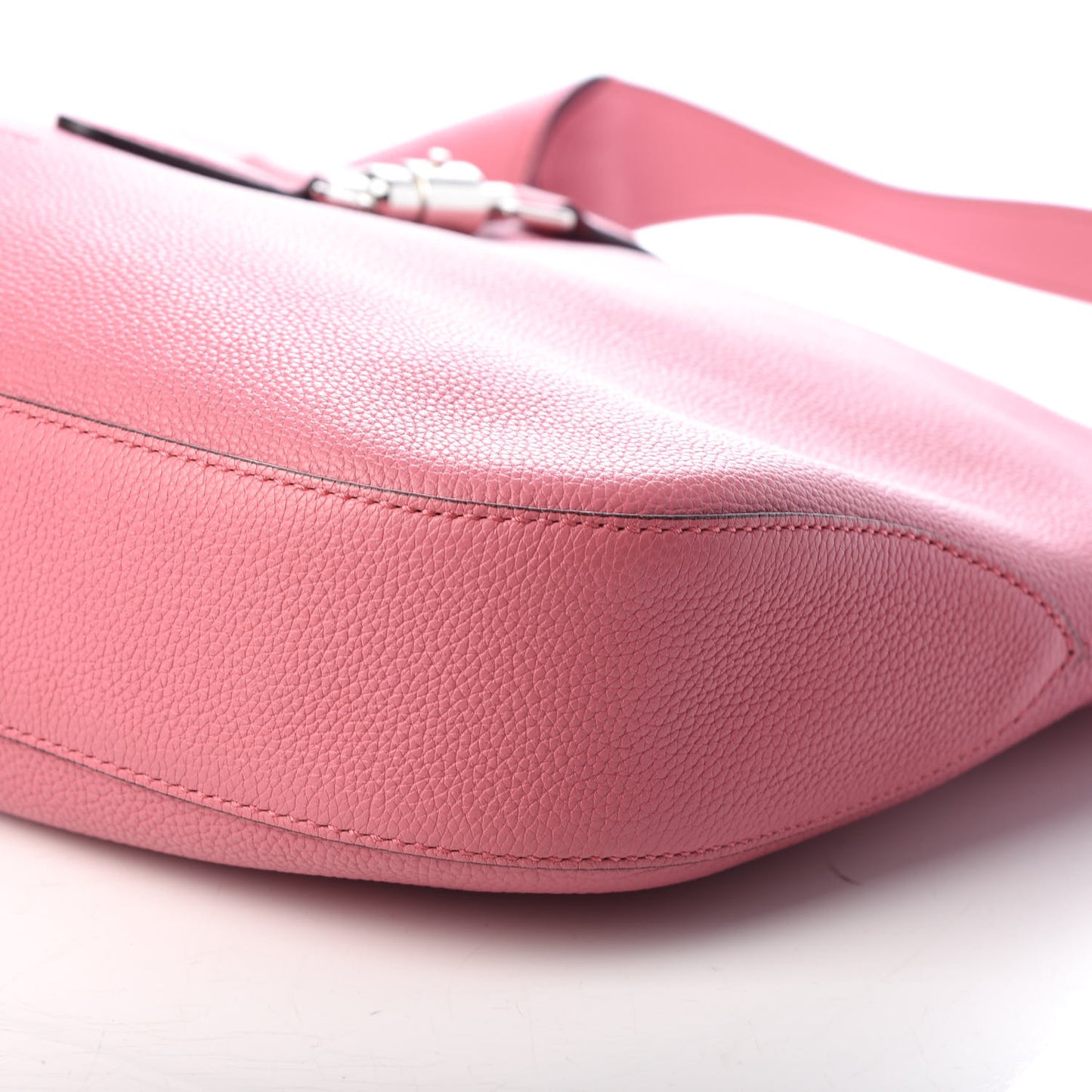 Soft Grained Calfskin Large Jackie Hobo Glossy Pink