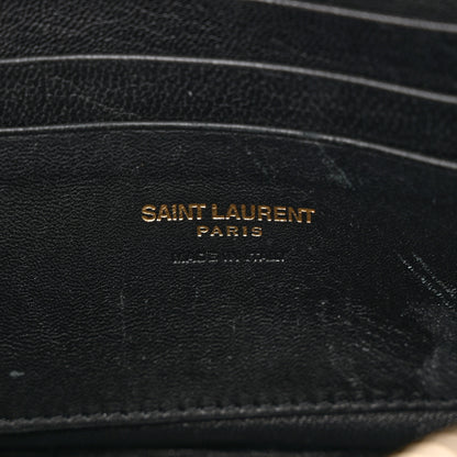Saint Laurent Grain De Poudre Matelasse Monogram Mini Lou Camera Bag Black 6 of 13
