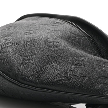 Louis Vuitton Calfskin Monogram Shadow Discovery Bumbag Black 8 of 8
