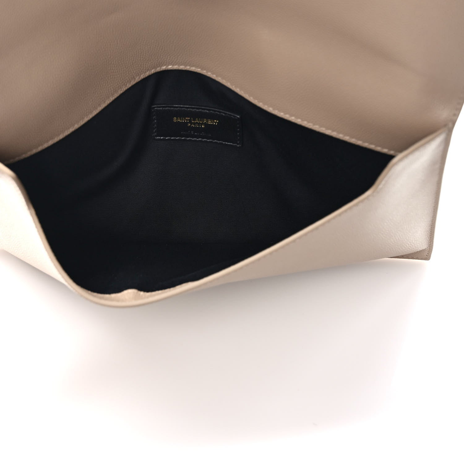 Saint Laurent Grain De Poudre Uptown Pouch Dark Beige 5 of 6