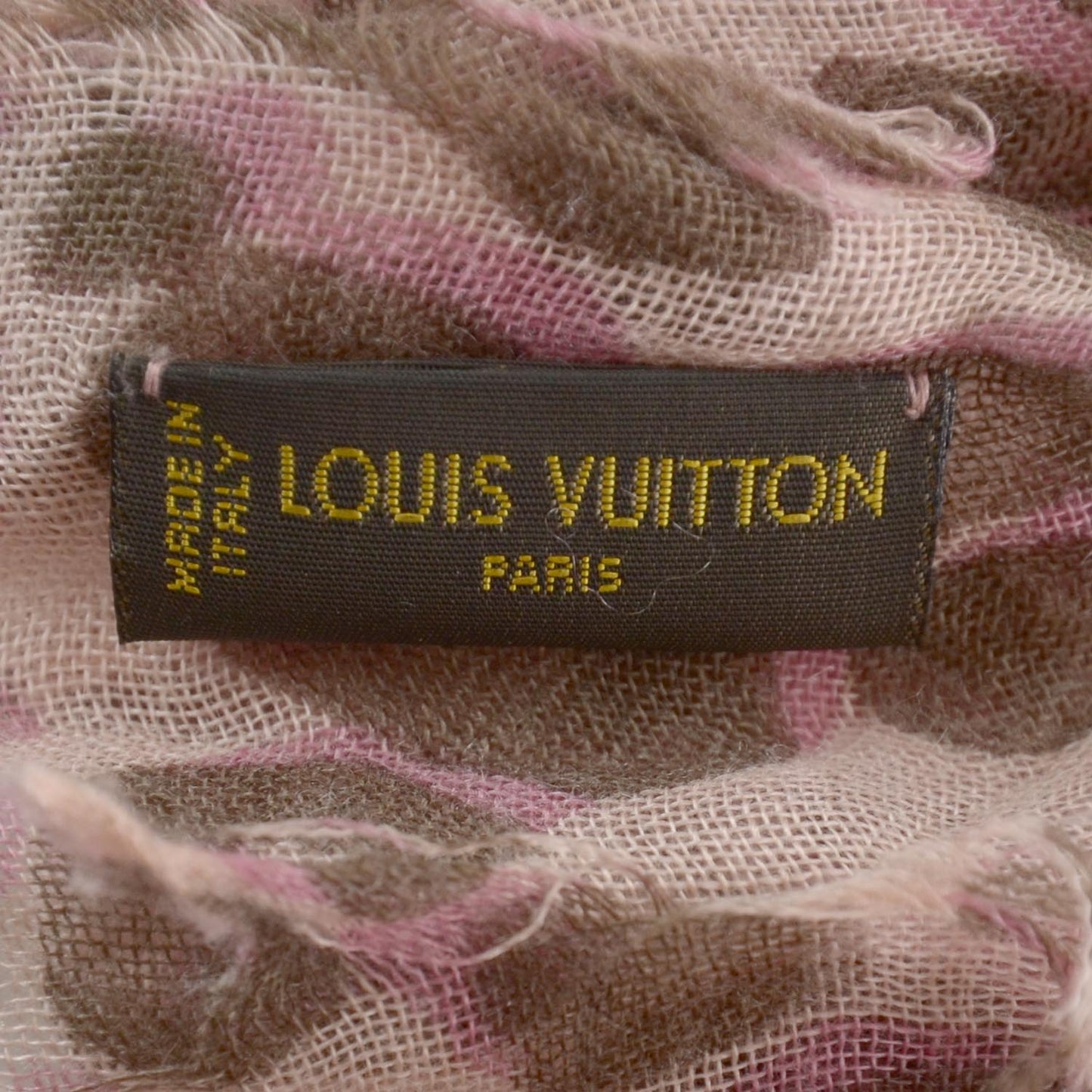 Cashmere Silk Leopard Stole Camel