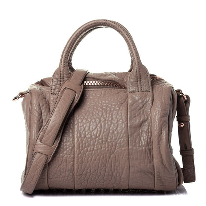 Alexander Wang Pebbled Lambskin Rockie Latte Rose Gold Hardware 1 of 9