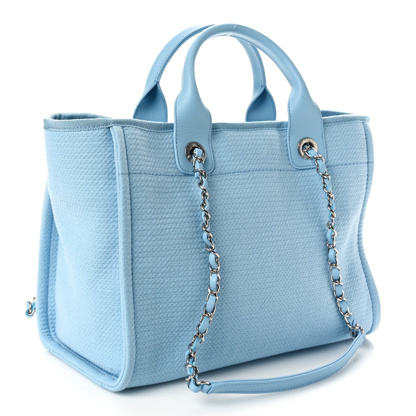 Mixed Fibers Small Deauville Tote Light Blue