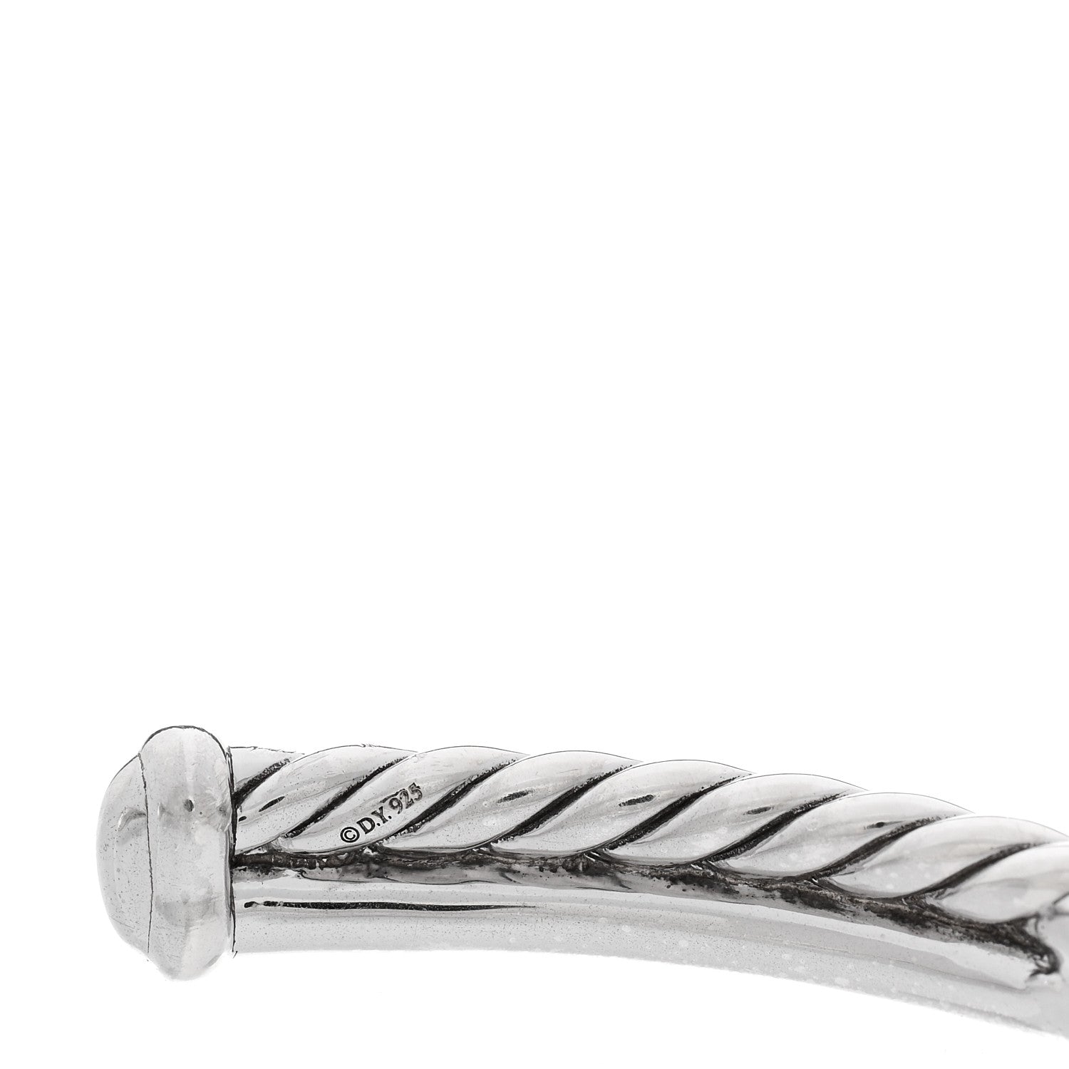 David Yurman Sterling Silver Diamond Petite X Station Bracelet 3 of 4
