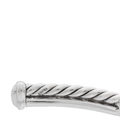David Yurman Sterling Silver Diamond Petite X Station Bracelet 3 of 4