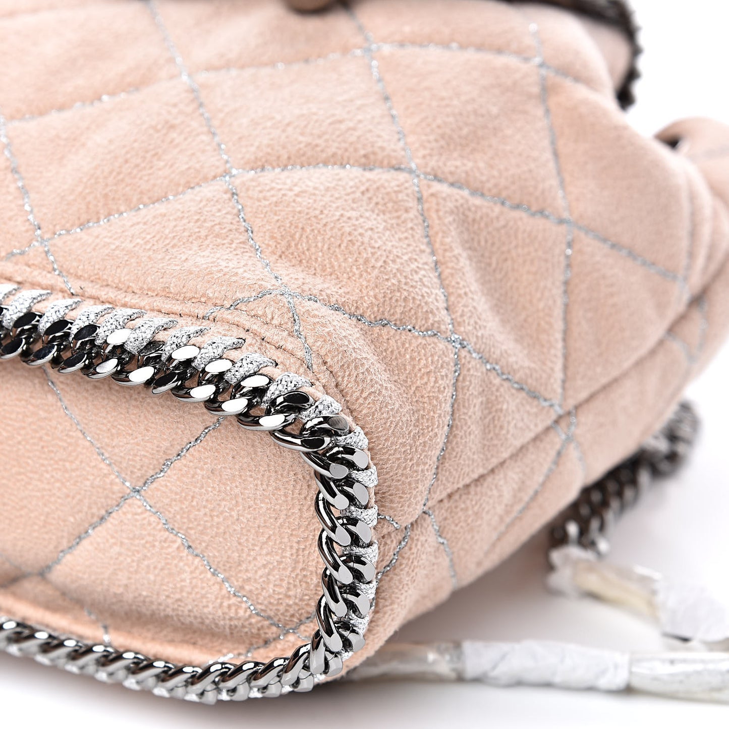 Shaggy Deer Quilted Mini Falabella Backpack Powder