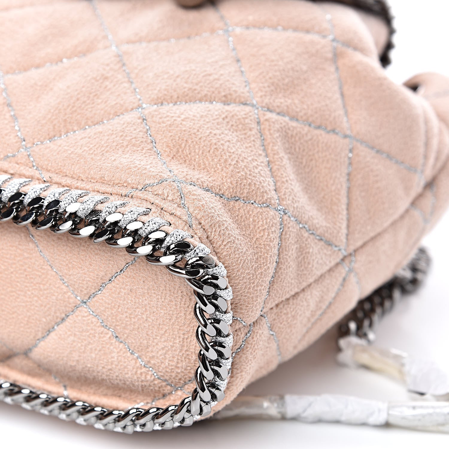 Stella McCartney Shaggy Deer Quilted Mini Falabella Backpack Powder 9 of 9