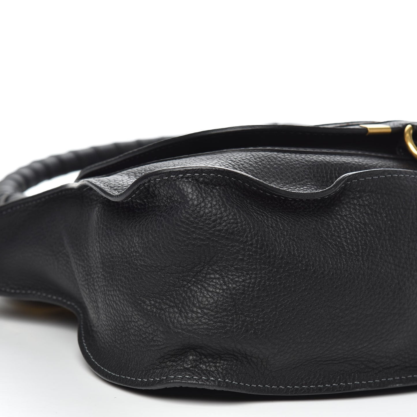 Calfskin Medium Marcie Satchel Black