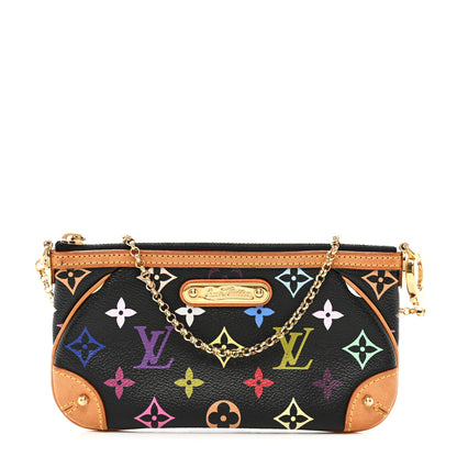 Louis Vuitton Monogram Multicolor Pochette Milla MM Black 1 of 9