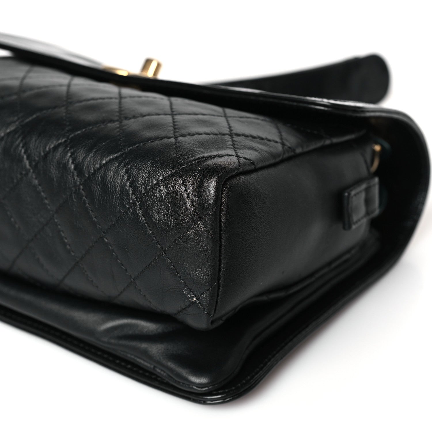 Chanel Glazed Calfskin Quilted Flap Bag Black 9 of 10