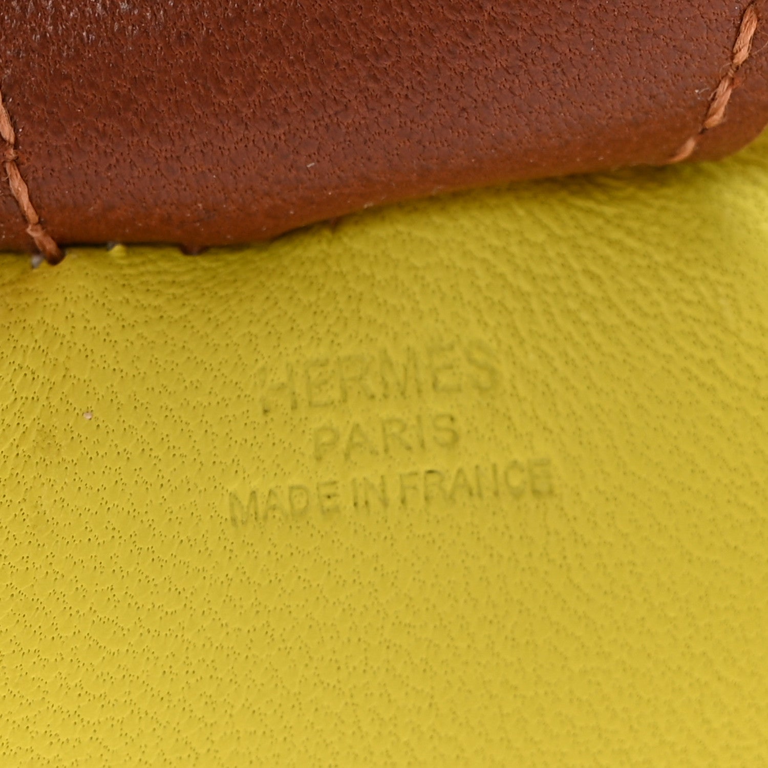 Hermes Milo Lambskin Grigri Rodeo Horse Bag Charm MM Lime Menthe Fauve 3 of 5
