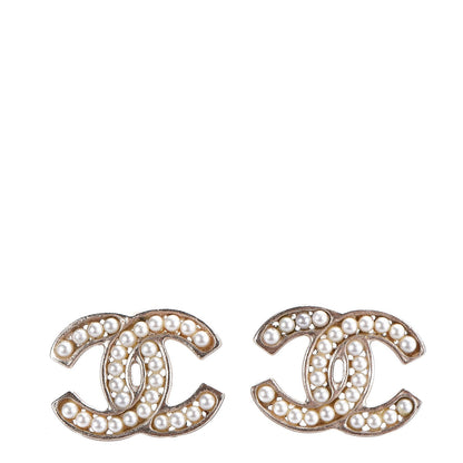 Chanel Pearl CC Earrings Gold 1 of 5
