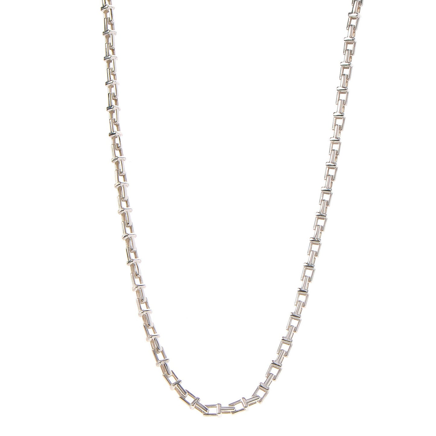 Sterling Silver T Narrow Chain Necklace