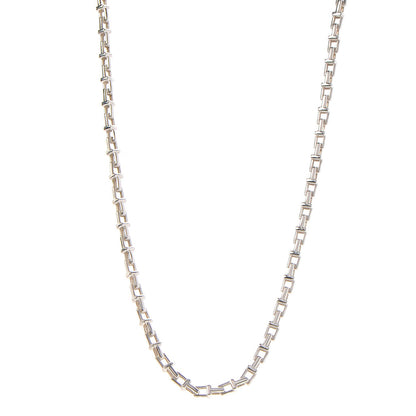 Tiffany Sterling Silver T Narrow Chain Necklace 1 of 6