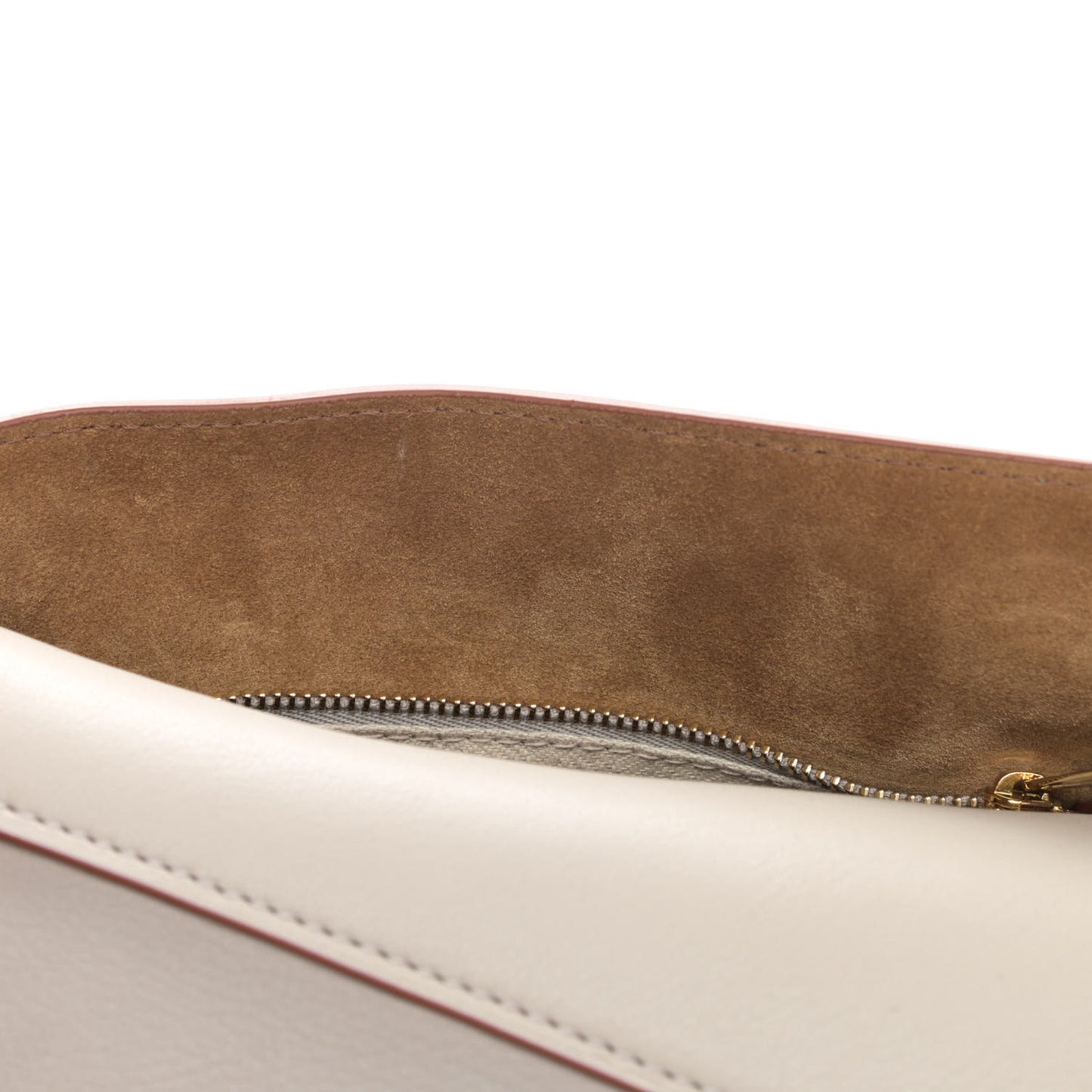 Calfskin Mini Puzzle Edge Bag Ghost Soft White