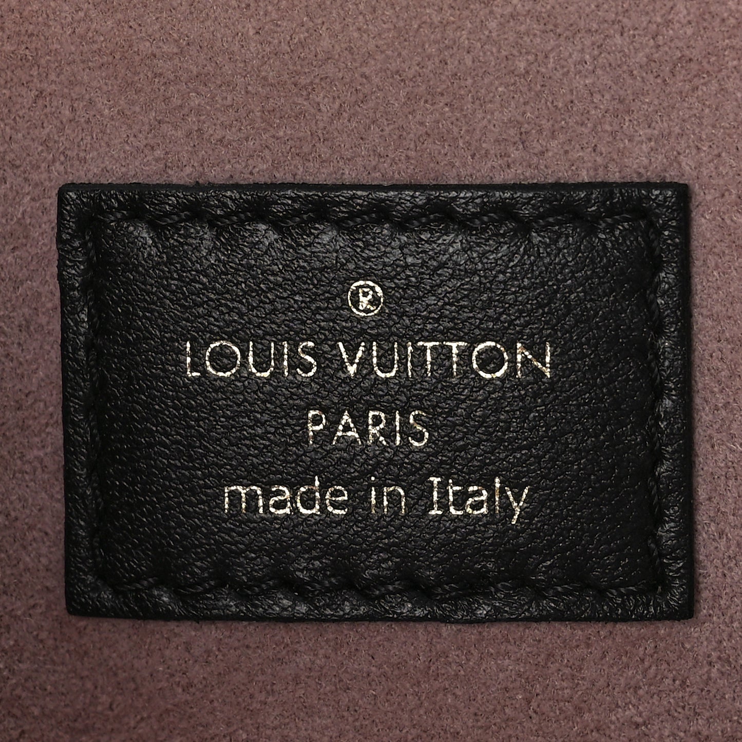 Lambskin Embossed Monogram Coussin PM Black