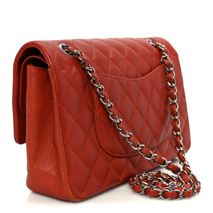 Chanel Caviar Quilted Medium Double Flap Red 3 of 11