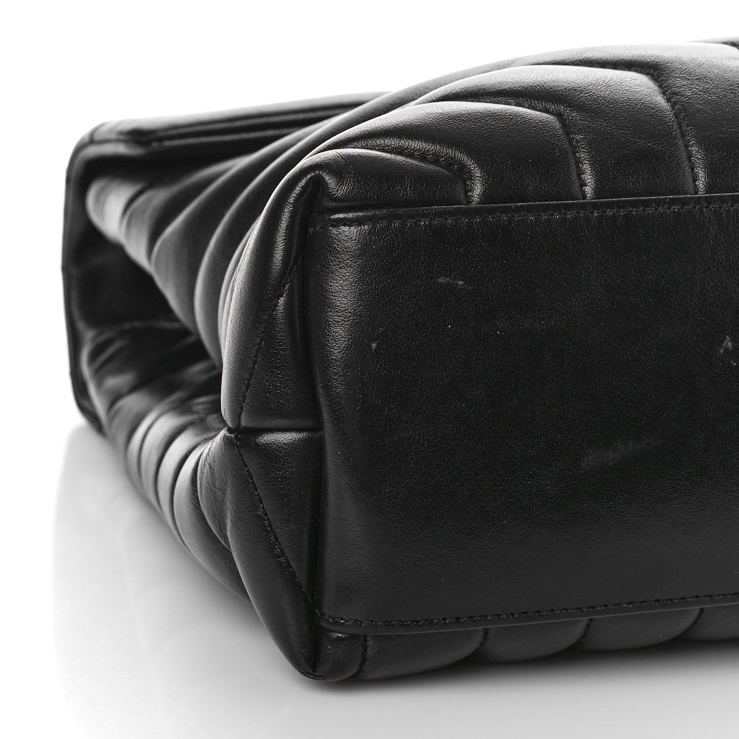 Saint Laurent Calfskin Y Quilted Monogram Monochrome Medium Loulou Chain Satchel Black 8 of 10