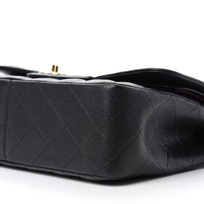 Chanel Caviar Quilted Jumbo Double Flap Black 7 of 10