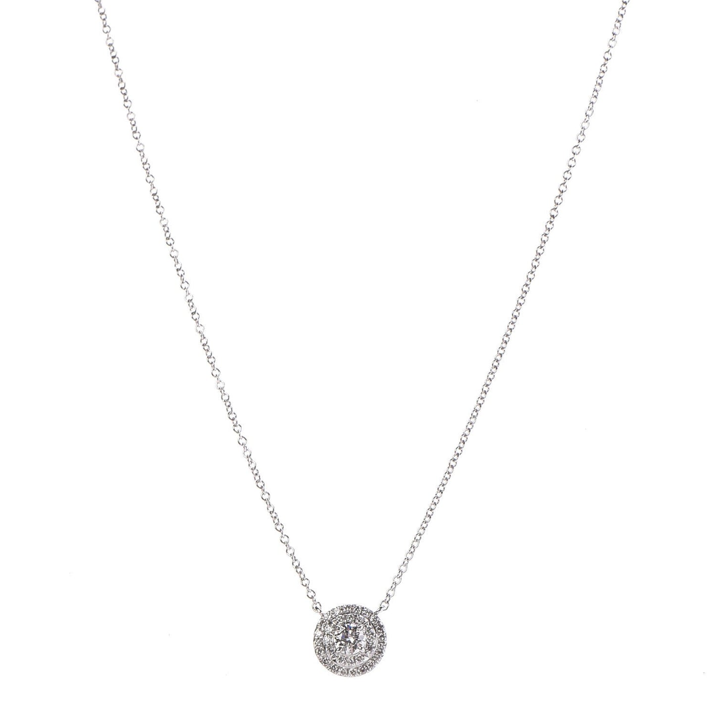 Platinum Diamond Soleste Pendant Necklace