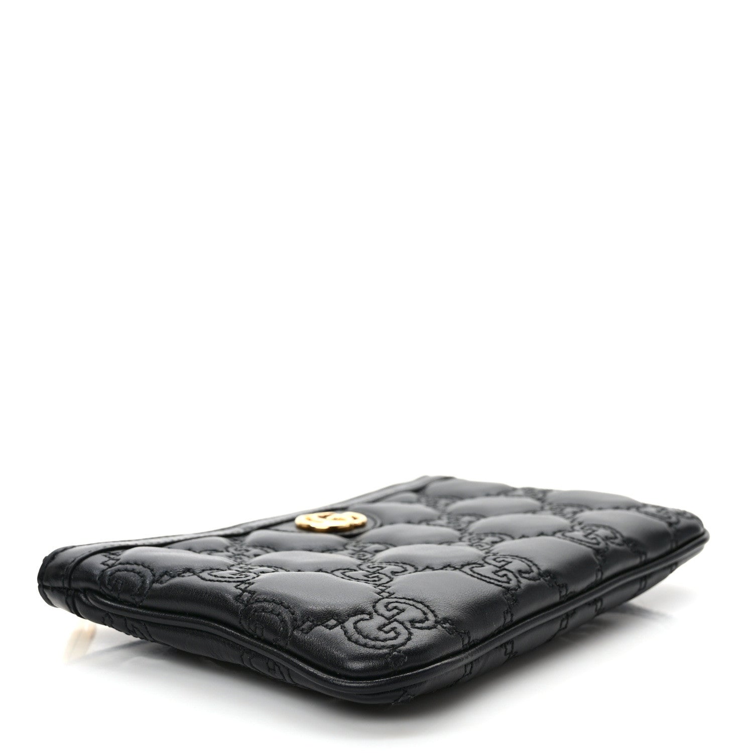 Gucci Calfskin GG Matelasse Utility Belt Bag 110 44 Black 5 of 9