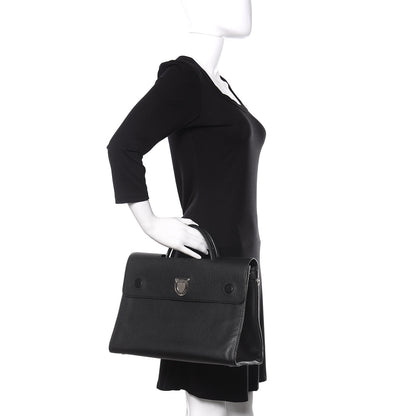 Christian Dior Grained Calfskin Large Diorever Flap Black 2 of 9