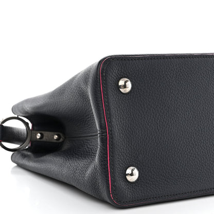 Louis Vuitton Taurillon Capucines MM Black Fuchsia 9 of 12