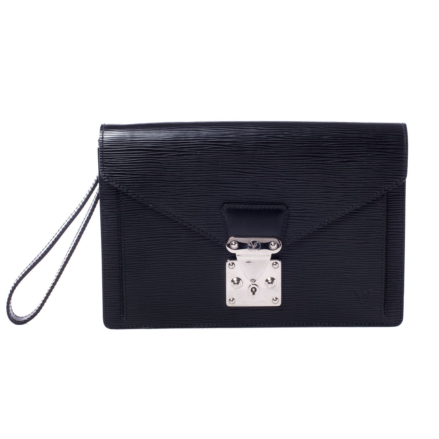Louis Vuitton Epi Pochette Sellier Dragonne Clutch Black 1 of 10