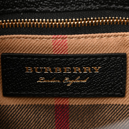 Burberry Soft Grain Calfskin Small Buckle Tote Black 6 of 10