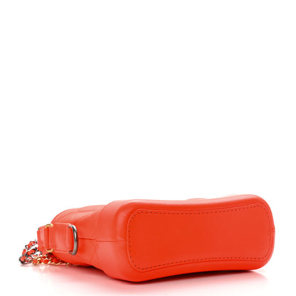 Chanel Goatskin Quilted Small Gabrielle Hobo Orange 4 of 11