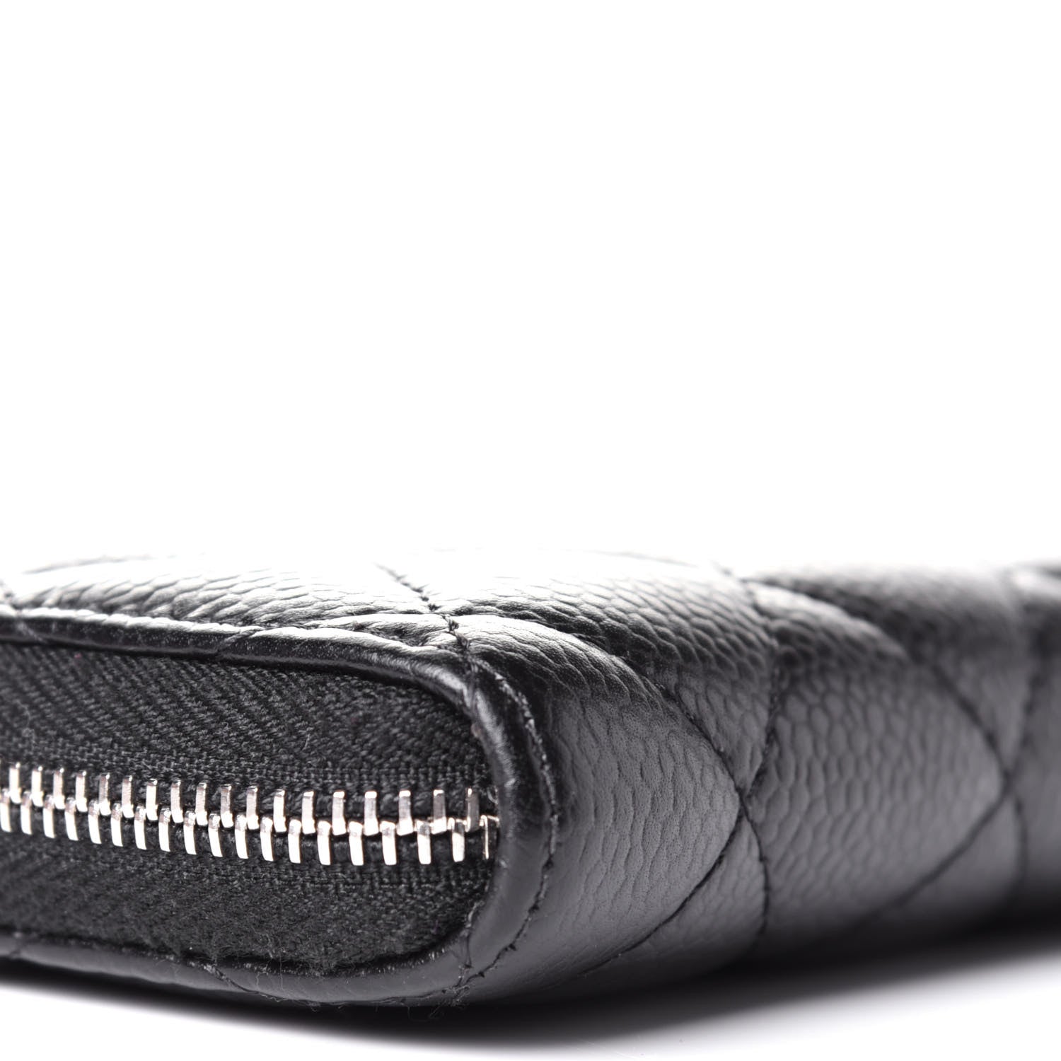 Chanel Caviar Quilted Zip Coin Purse Black 5 of 5