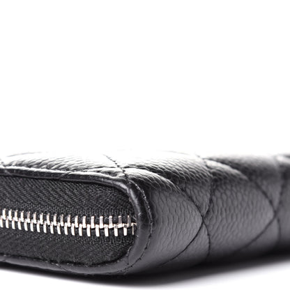 Chanel Caviar Quilted Zip Coin Purse Black 5 of 5